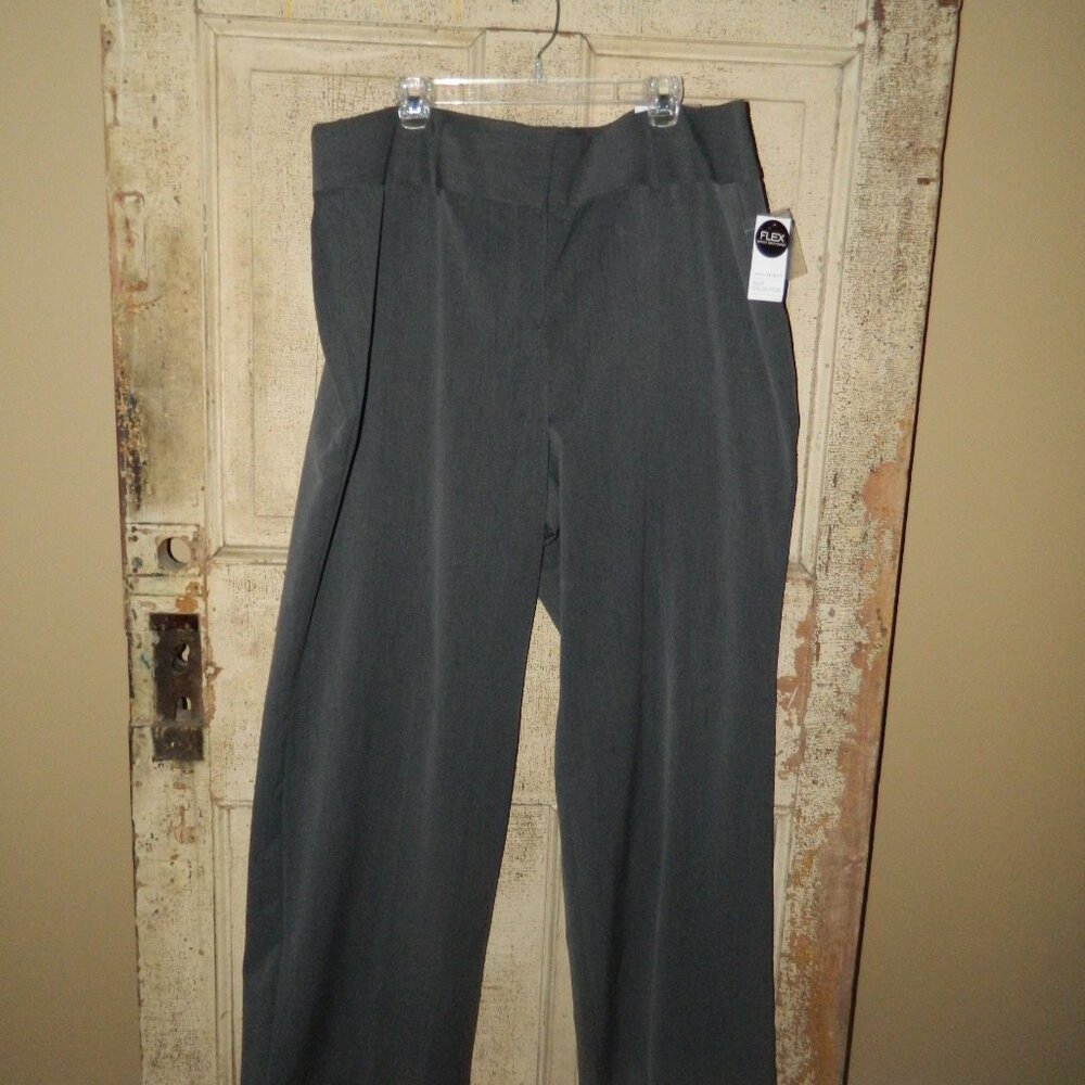 Lane Bryant Allie Hgh Rise Wide Leg Flex Career Pants Sz 22L (UU-23)